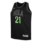Maillot NBA New Orleans Pelicans Yves Missi Nike 2025-26 City Edition Noir Swingman - Homme